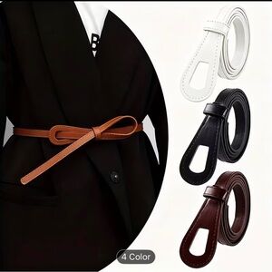 🩷 FREE WITH ANY PURCHASE 4 pc Stylish Faux Leather Wrap Belts for Women